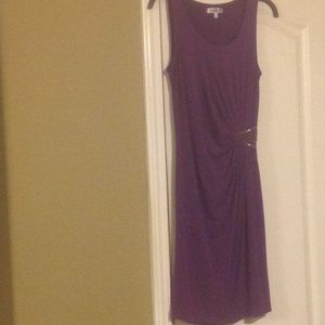 JLO Jennifer Lopez, Plum Evening Dress, Tucked